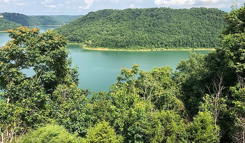 Overlooking Center Hill Lake, Smithville, Tennessee.
