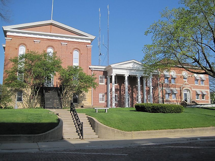 Caroll County Courthouse in Mount Carroll, Illinois.