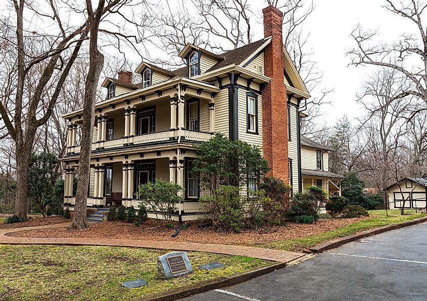 Historic Maple Grove House in Hickory, North Carolina that now functions as a museum