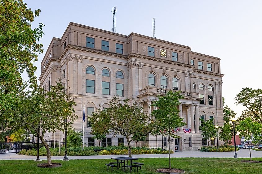 The Porter County Courthouse, via Roberto Galan / Shutterstock.com