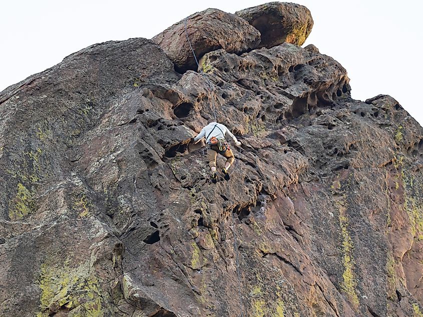 The Bastille in Eldorado Canyon State Park in Colorado.