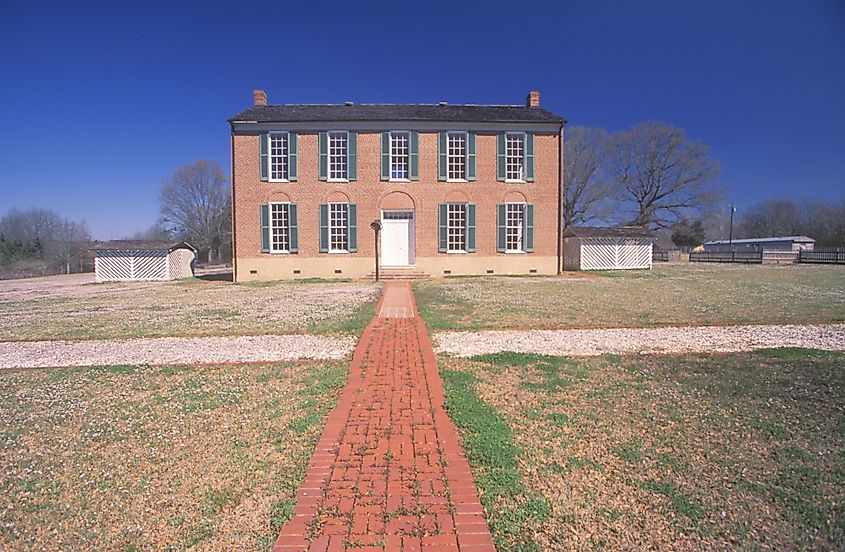 Little Red Schoolhouse in Richland, Mississippi.