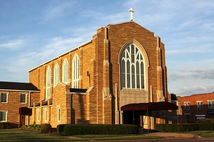 First United Methodist Church in Lexington, Tennessee. 