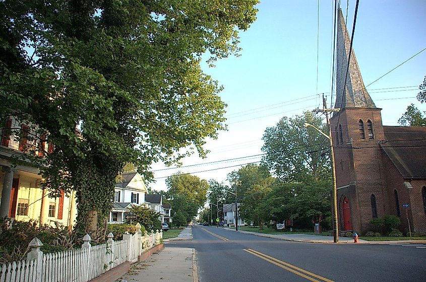The Historic District in Laurel, Delaware