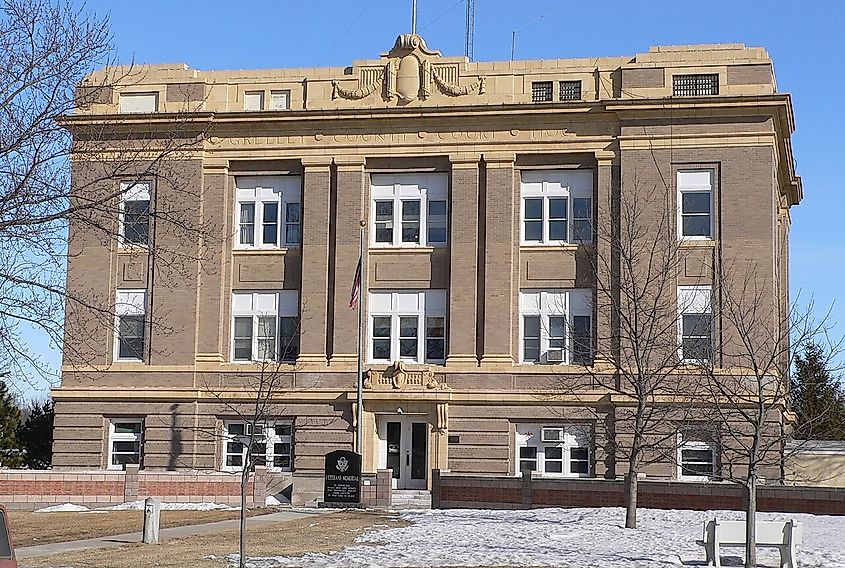 Greeley County Courthouse in Greeley, Nebraska.