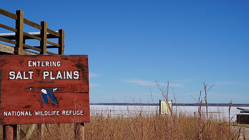 Salt plains state park in Oklahoma