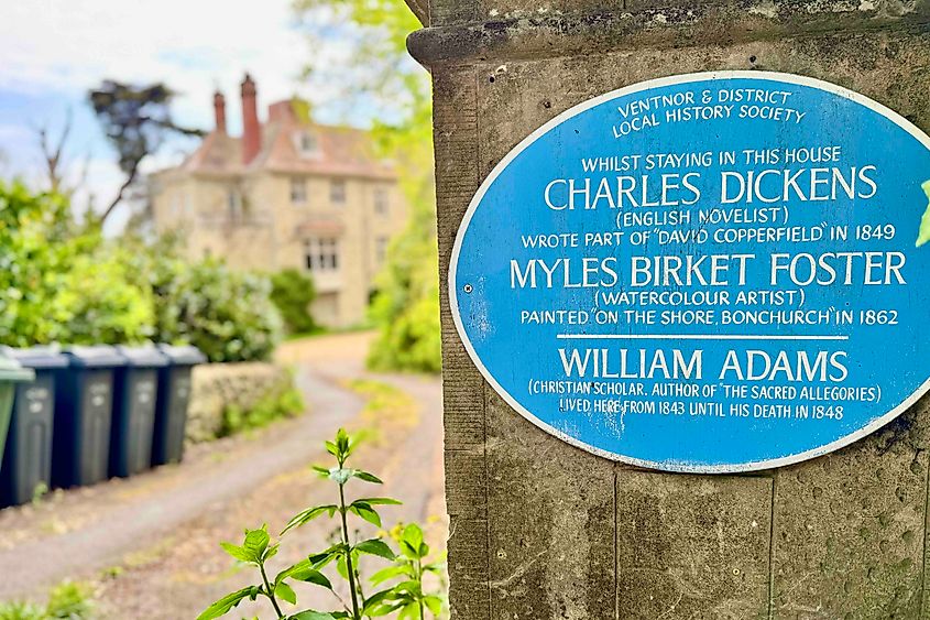 Winterbourne Blue plaque in Ventnor Image credit Bryan Dearsley