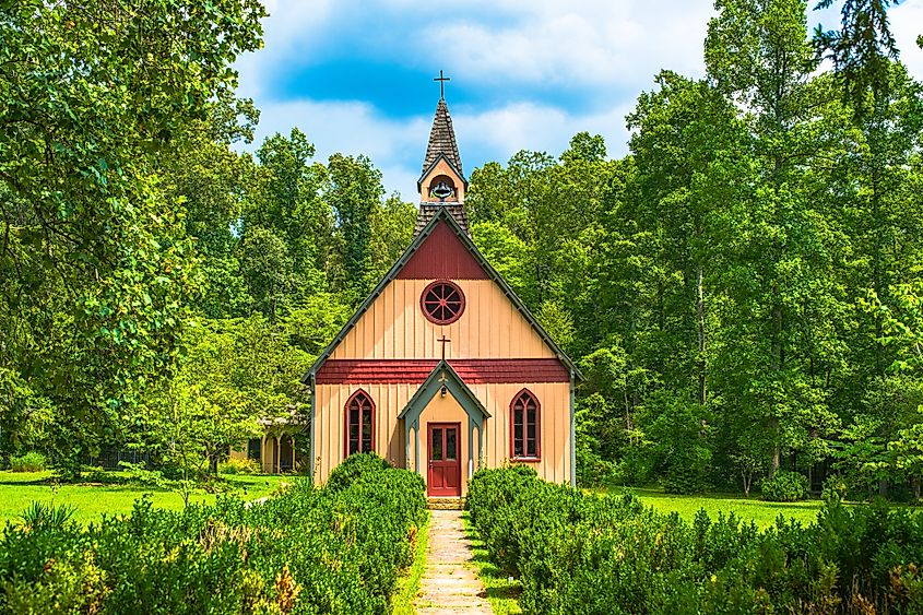 Christ Church Episcopal (1880) in Rugby, Tennessee.