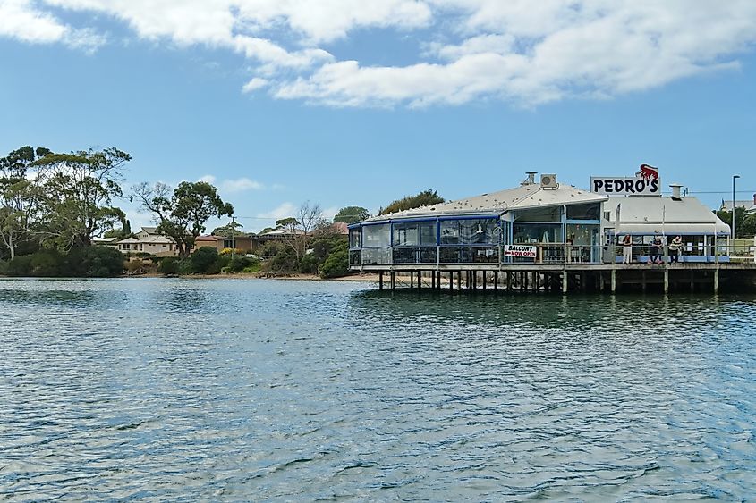 Pedro's Restaurant at the Ulverstone wharf, Tasmania