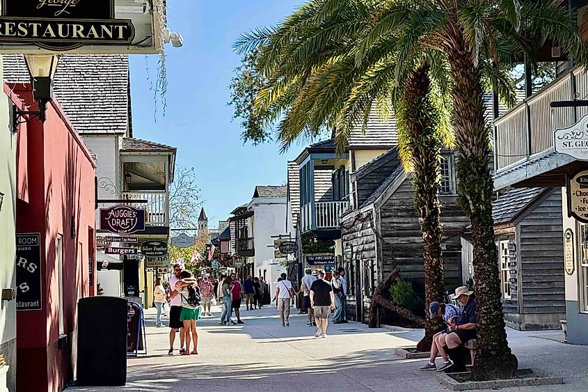 Historic St. George Street in St Augustine Image Credit Bryan Dearsley