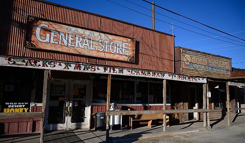 Historic Oatman General Store in Oatman.