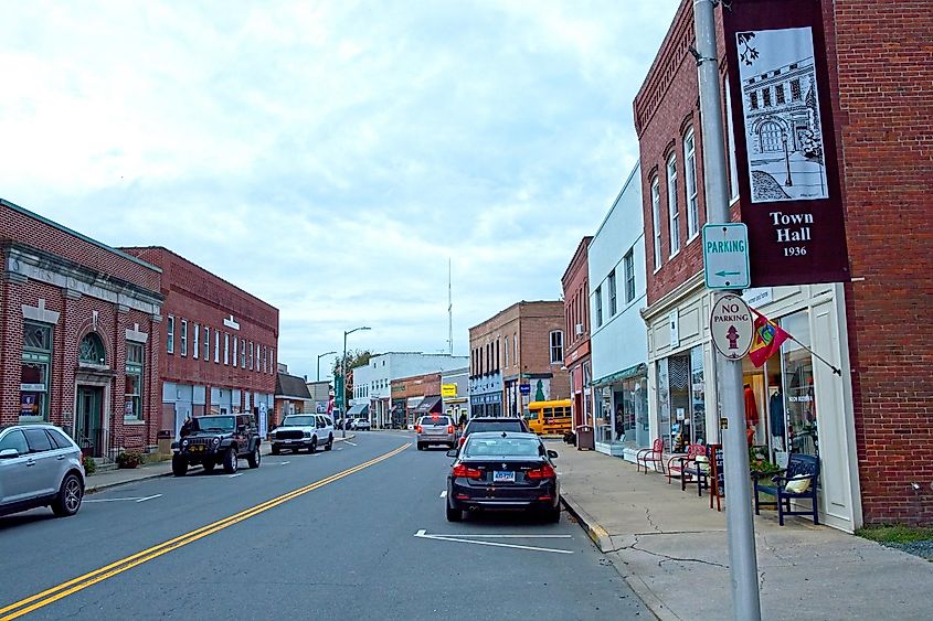 Downtown Onancock, Virginia.