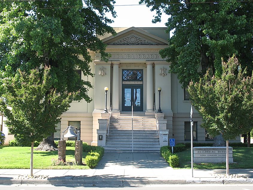 Healdsburg Carnegie Library, which now houses the Healdsburg Museum.