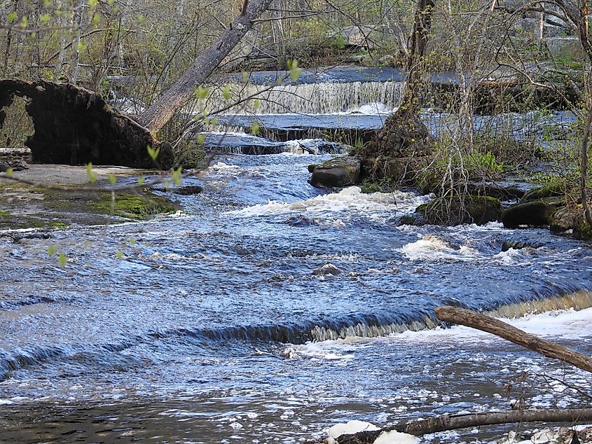 Stepstone Falls in West Greenwich, Rhode Island 