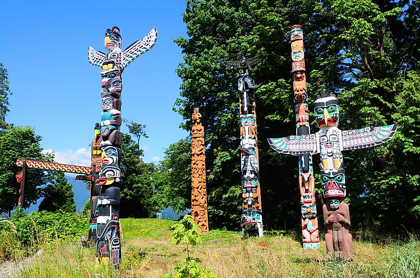 Stanley Park totem poles