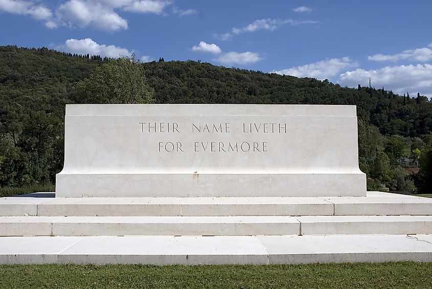 World War I memorial in Florence, Italy.