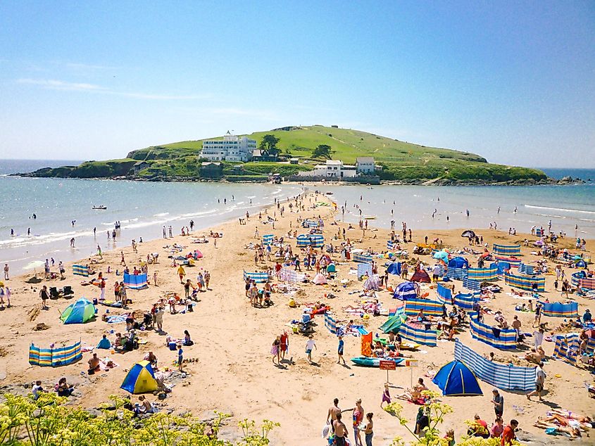 Tourists at the Burgh Island