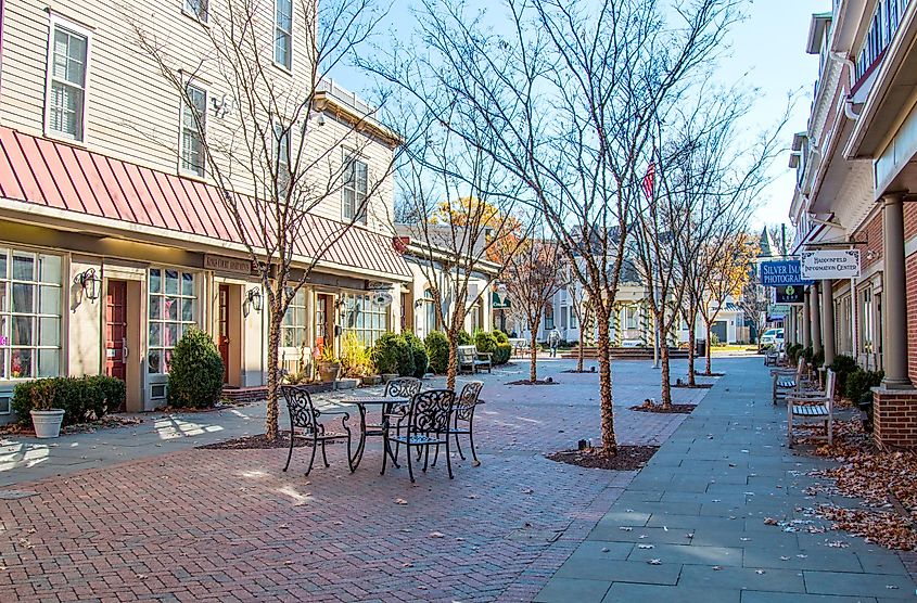 The historic town of Haddonfield, New Jersey.