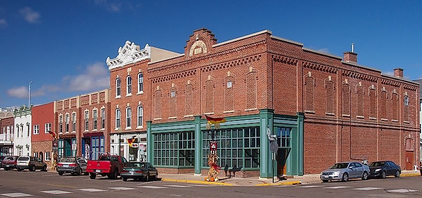 Wabasha Commercial Historic District in Wabasha, Minnesota. 