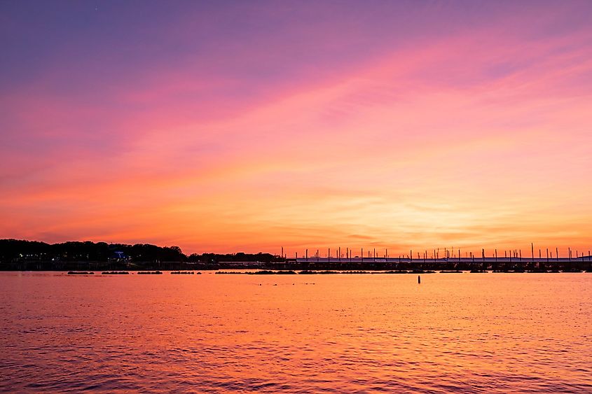 Sunset at Lake Lewisville