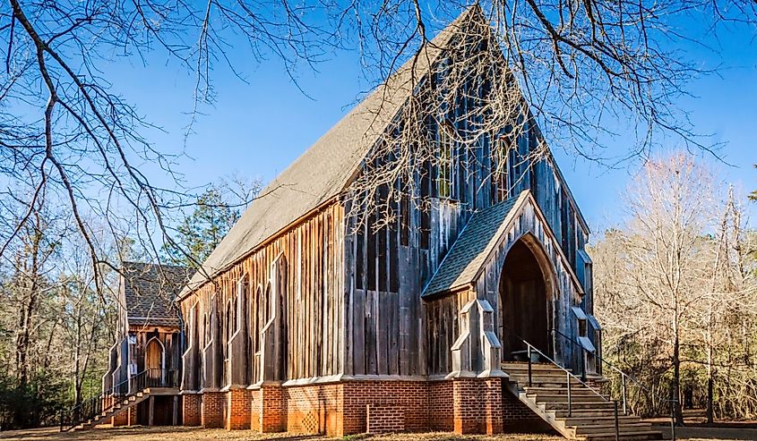 St. Luke's Episcopal Church at Old Cahawba Archaeological Park.