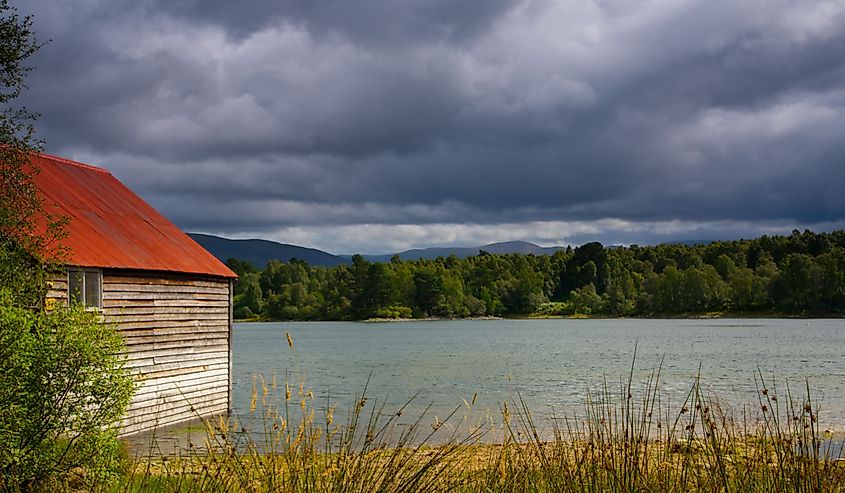 Loch Vaa near Aviemore in the Scottish highlands