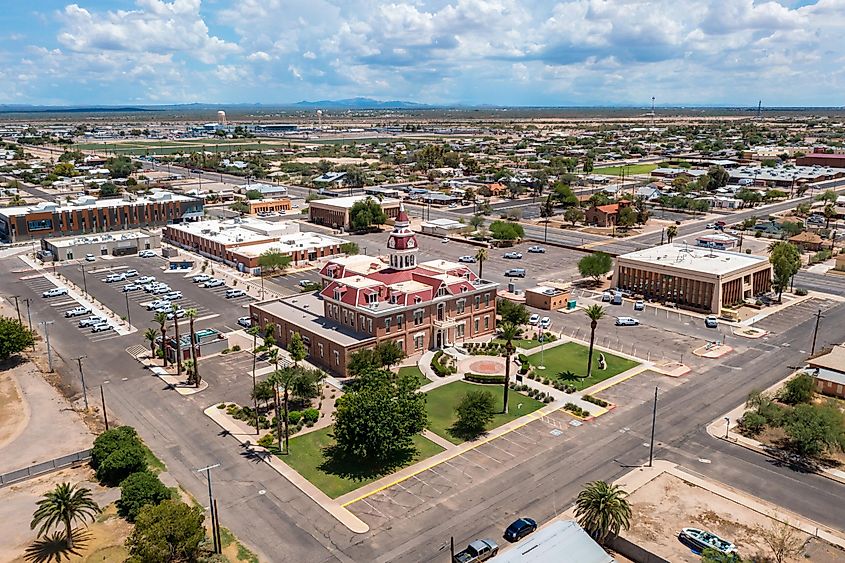 Historic Pinal County Courthouse in Florence, Arizona.