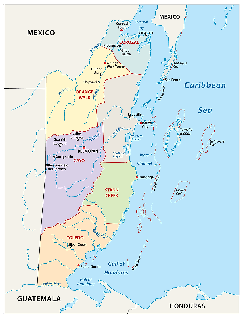 Cayo District Belize Map Belize Maps & Facts - World Atlas