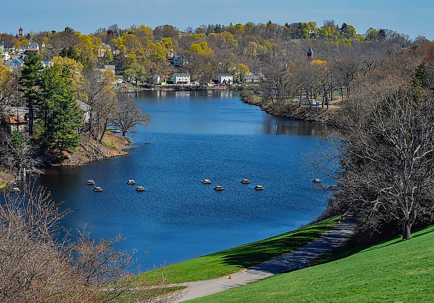 Spring time along the Wachusett Resservior in Clinton, Massachusetts