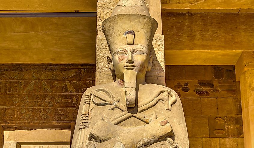 Statue of queen Hatshepsut, in Luxor, Egypt.