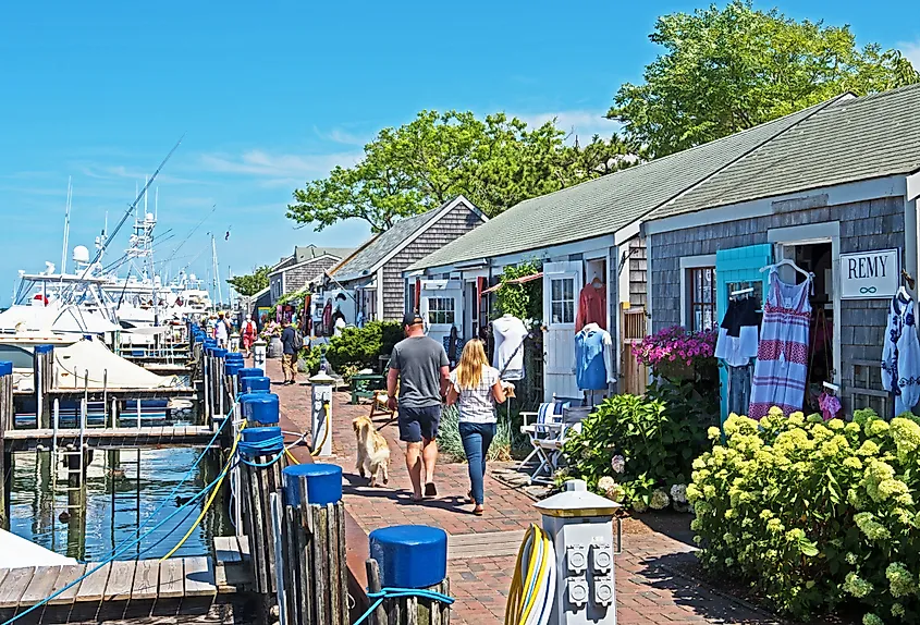 Harbor in Nantucket, Massachusetts.