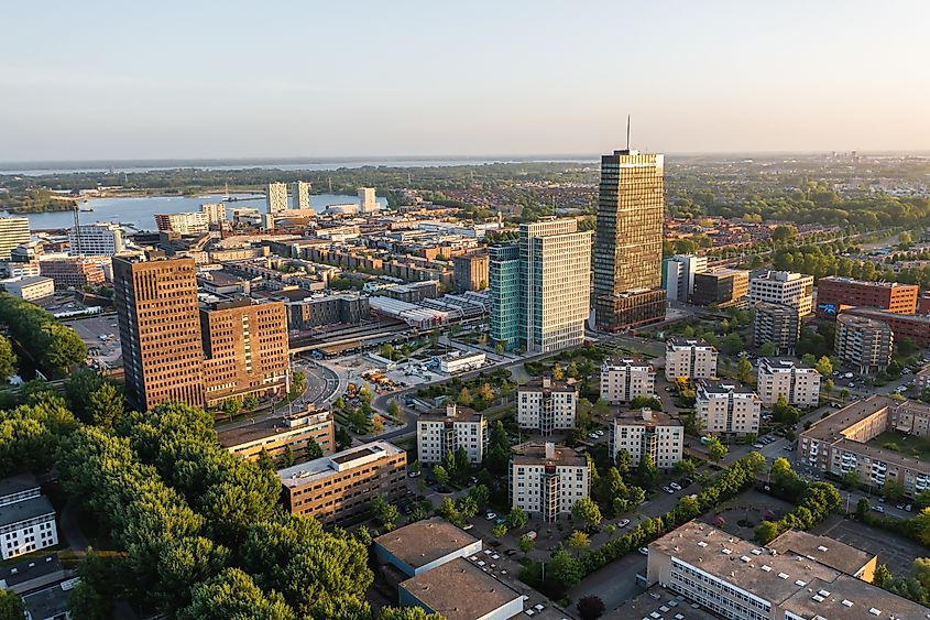 Almere city center (Almere Stad), Flevoland, The Netherlands.