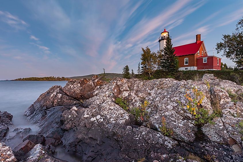 Eagle Harbor Light House in Keweenaw County.