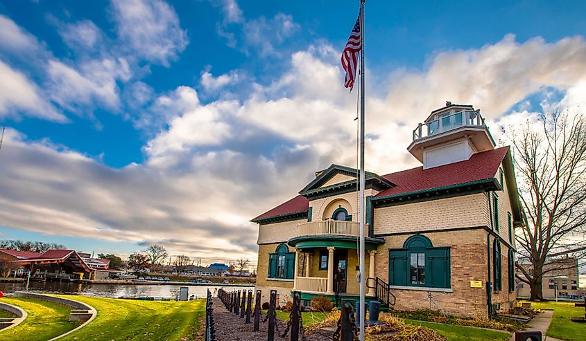 Michigan City view in Indiana 