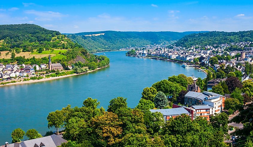 Boppard is the town in the Rhine valley in Germany.