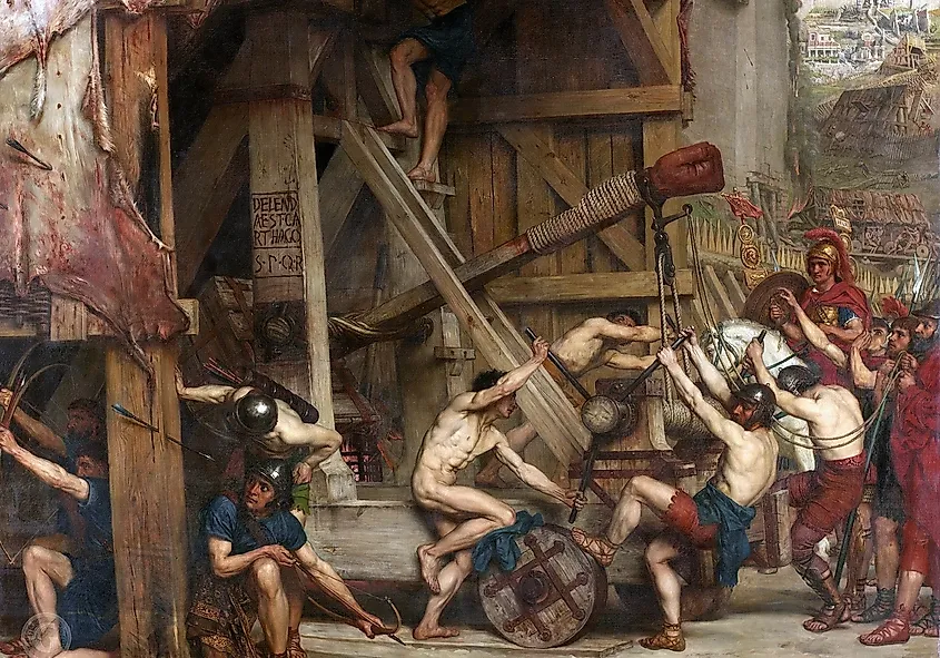 Siege of Carthage by Romans. 