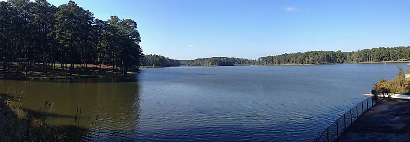 Choctaw Lake in the Tombigbee National Forest. 