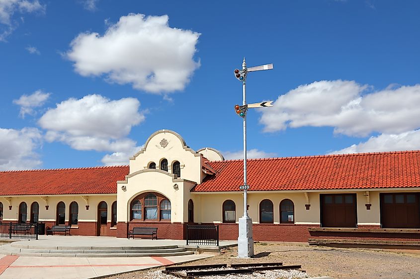 Route 66 Railway Station in Tucumcari, New Mexico.