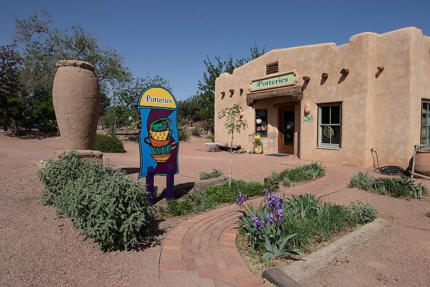 One of the many artisan shops in the historic town of Mesilla, via Lynda McFaul / Shutterstock.com