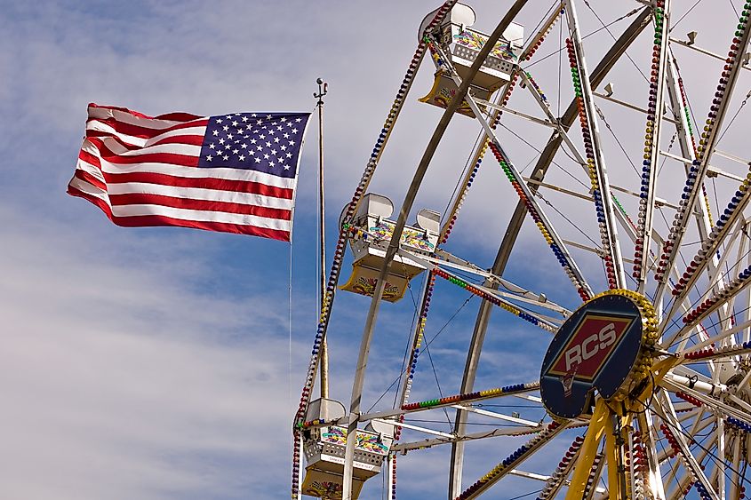 Ferris wheel at Pima County Fair in Tucson, Arizona.