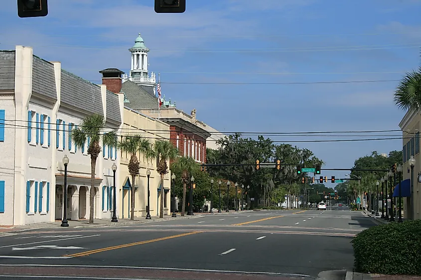 Downtown Brunswick, Georgia.