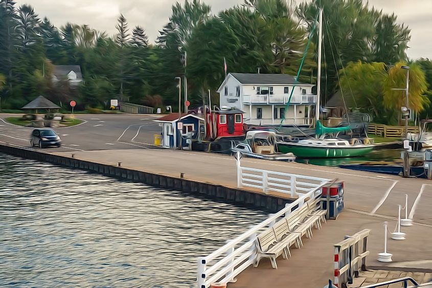 town of LaPointe on Madeline Island 