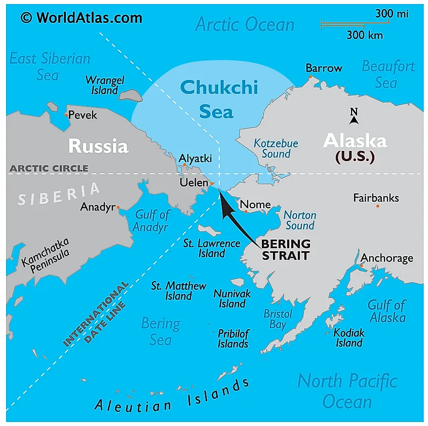 Chukchi Sea map