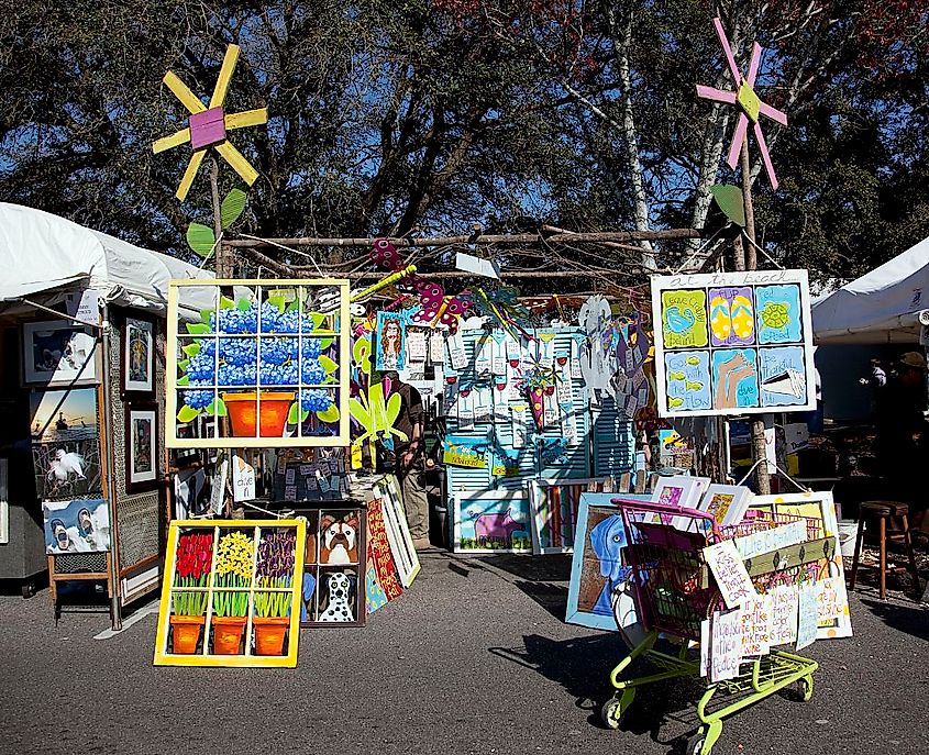 Fairhope Art Festival in Fairhope, Alabama.