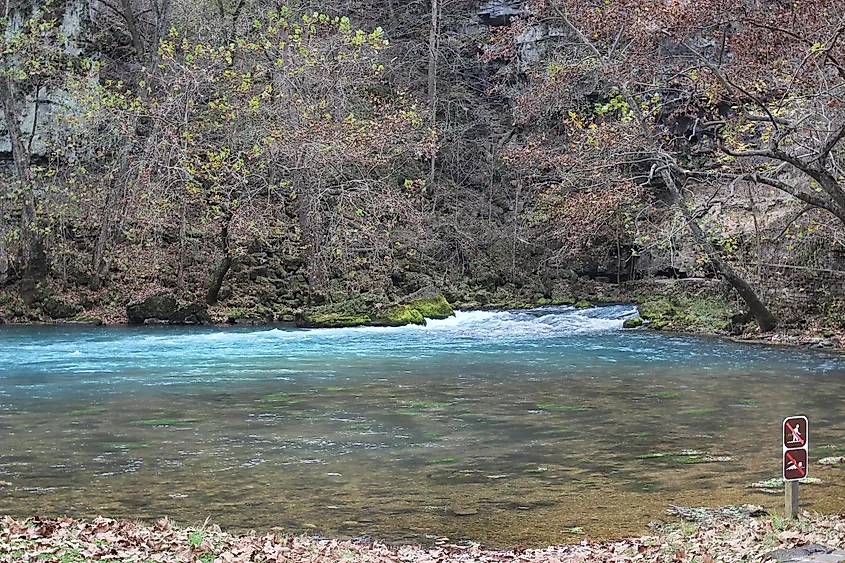 The Ozark National Scenic Riverways in Van Buren, Missouri.