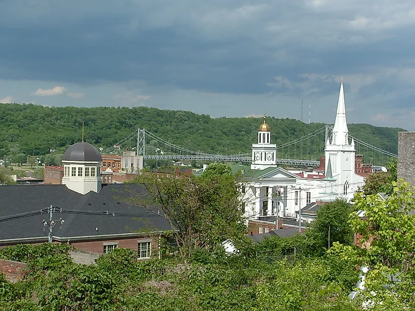 Spring skyline of Maysville.