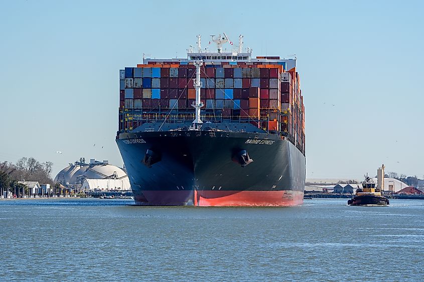The Port of Savannah, Georgia. Editorial credit: Kyle Lee / Shutterstock.com