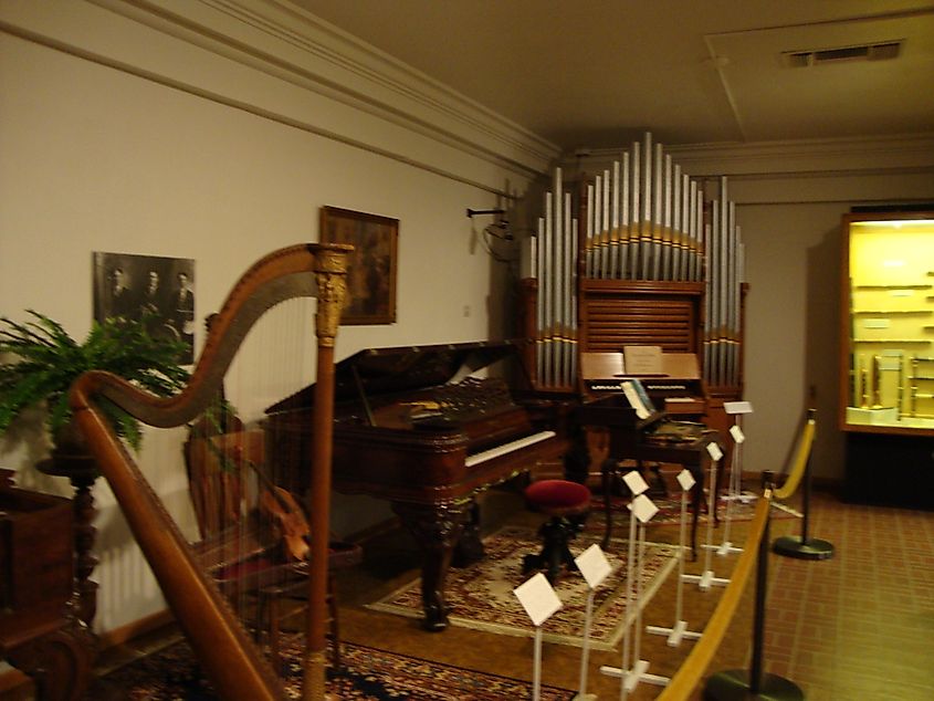 Inside the National Music Museum in Vermillion, South Dakota