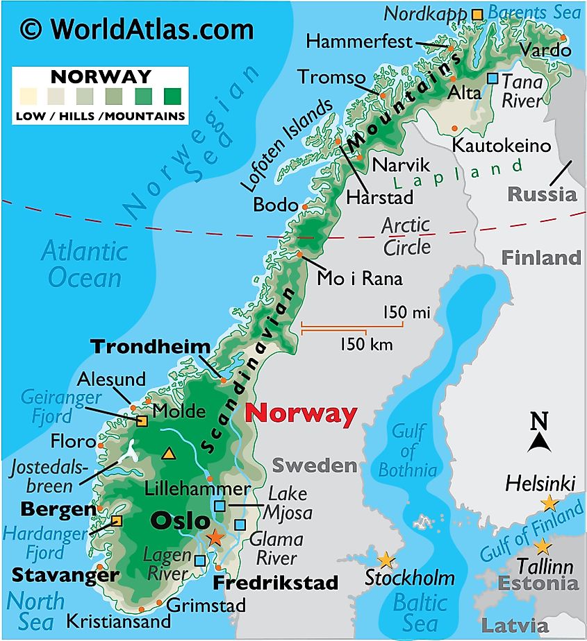 Norway Maps Facts World Atlas