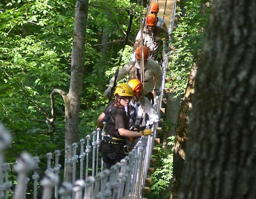 people enjoying activities in the Boone Creek Outdoors